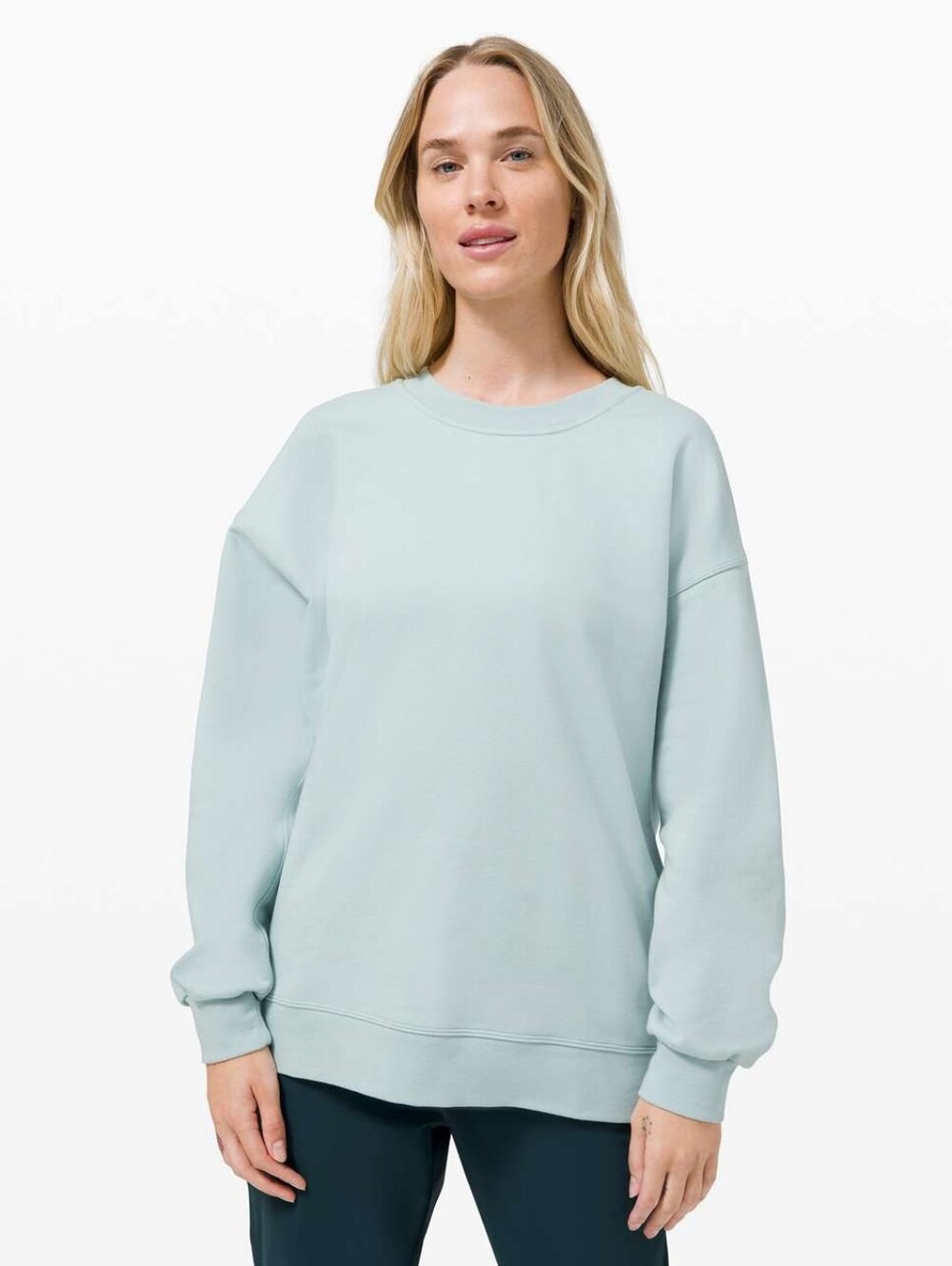 lululemon athletica Light green perfectly oversized Crewneck Sweatshirt